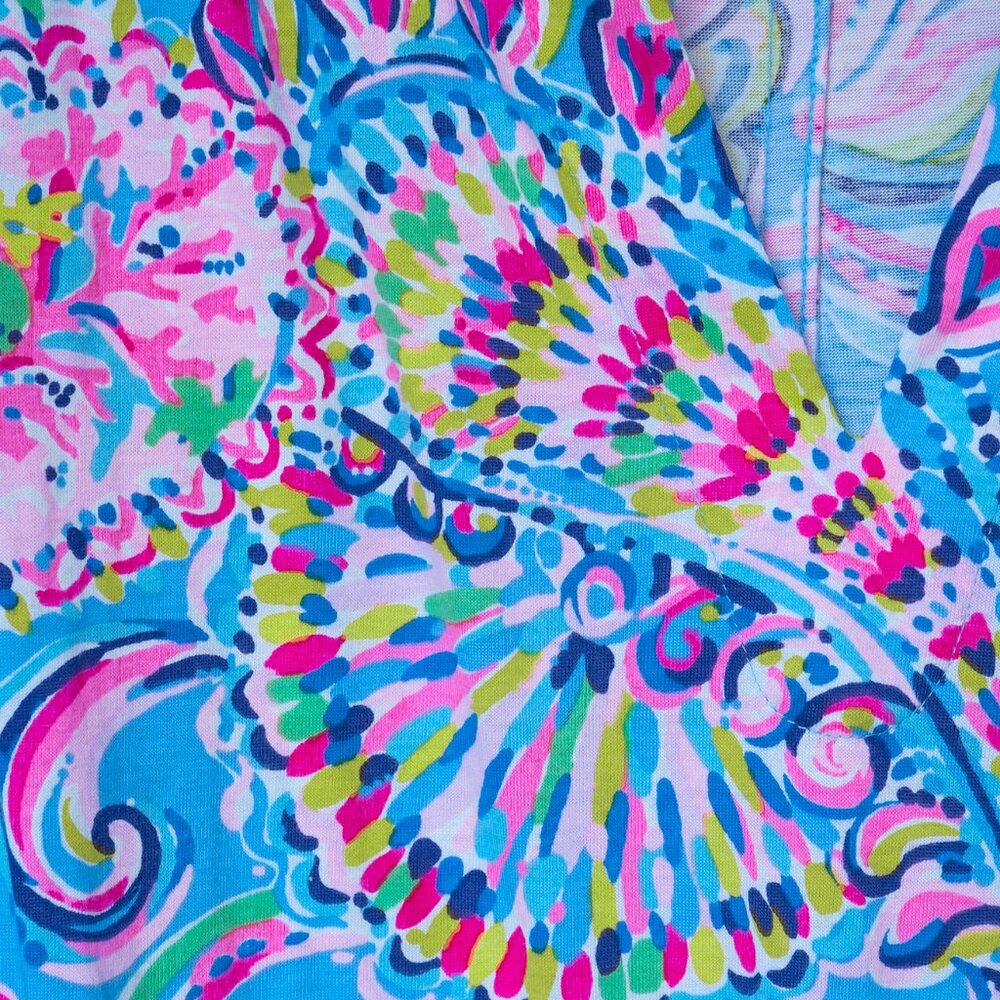 Lilly Pulitzer Mermaid Grotto Dress Cath Colorful Knit Pull Over Mini Dress - Picture 3 of 11
